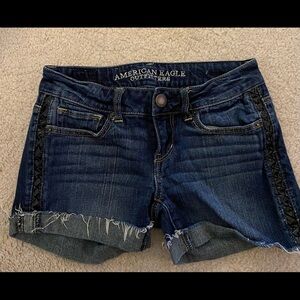Womens American Eagle Size 0 Stretch Jean Shorts